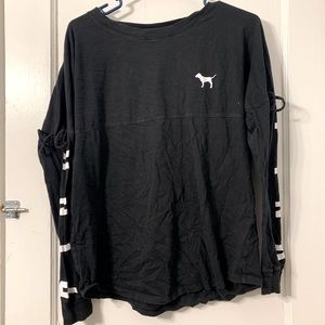 PINK Long Sleeve Black